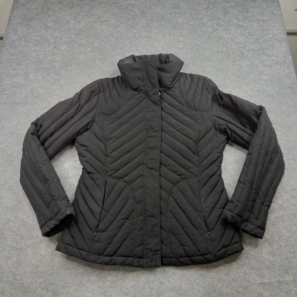 Kenneth Cole Jacket‎ Womens Medium Reaction Black Quilted Down Puffer Coat